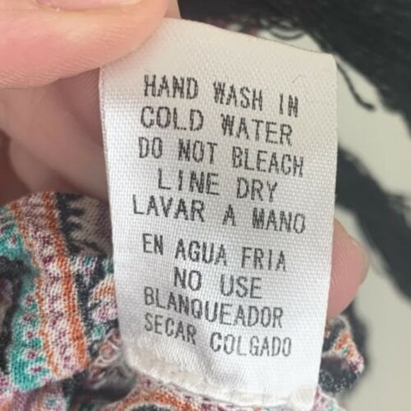 Entro Small Sleeveless Paisley Tassles Fringe Tank Top Tunic Boho Western Rodeo - Picture 6 of 8